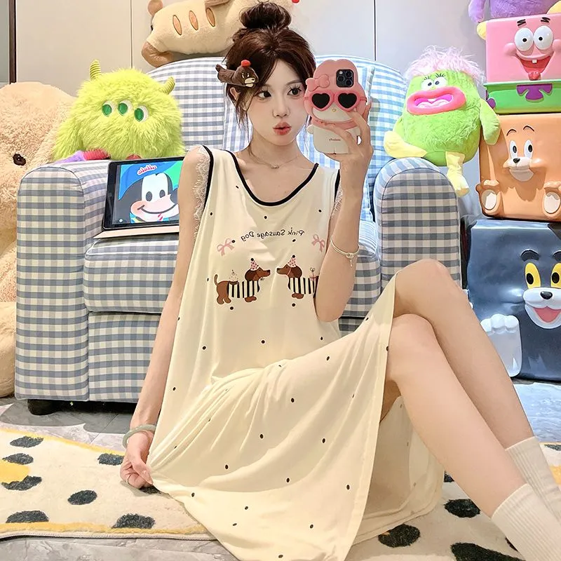 Ta Yan Nightgown Women's Apricot-4