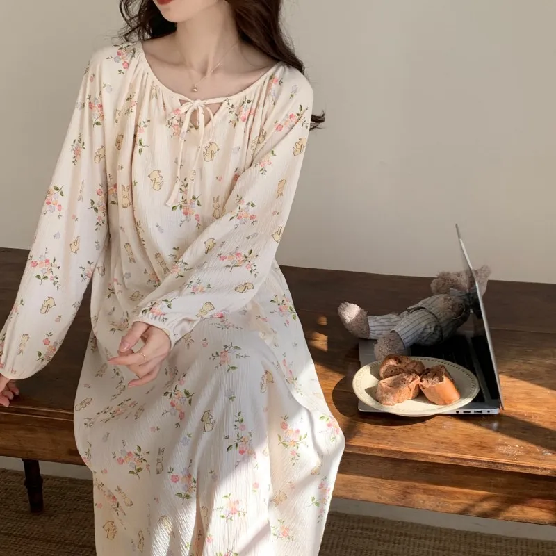 Ta Yan Nightgown Women's Apricot-4