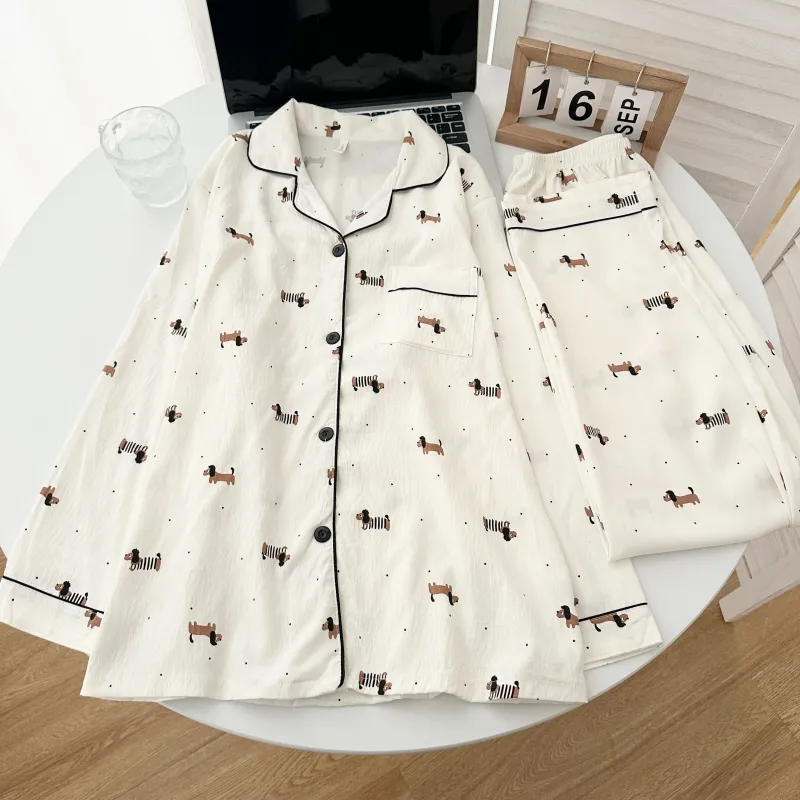 Ta Yan Pajama Set Women's White-1