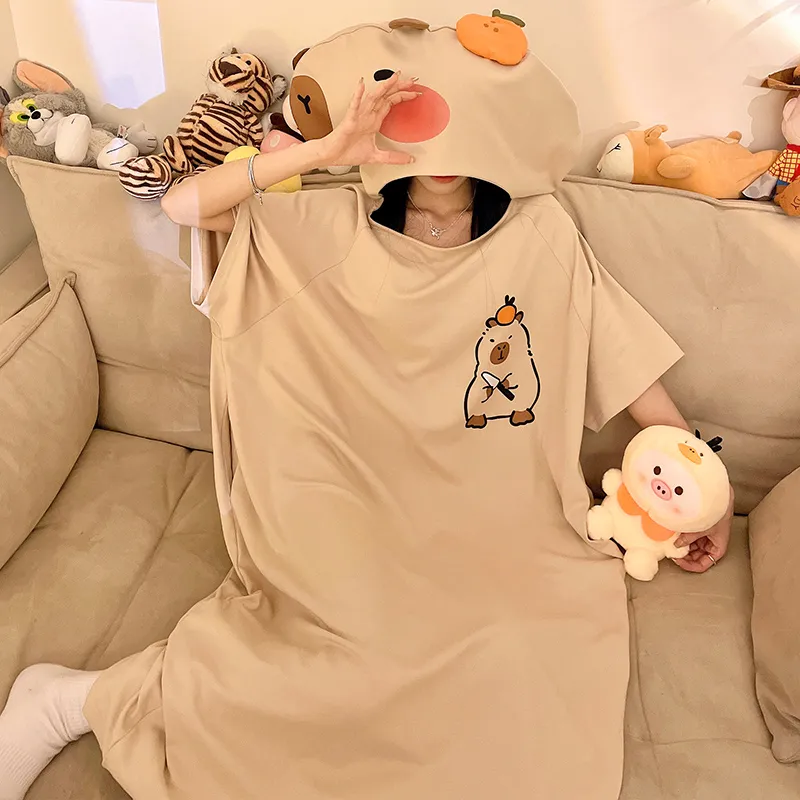 Ta Yan Nightgown Women's Apricot-2