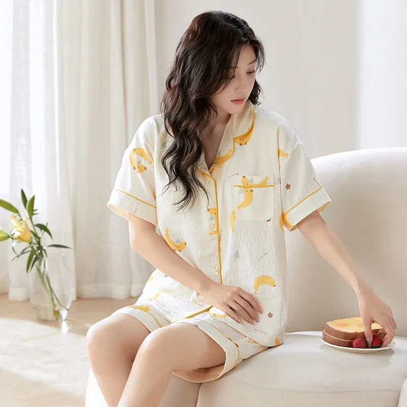 Ta Yan Pajama Set Women's Yellow-3