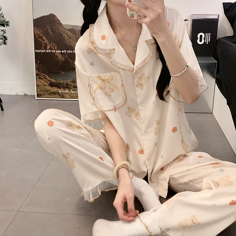 Ta Yan Pajama Set Women's Apricot-2