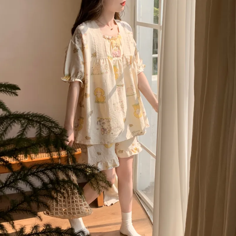 Ta Yan Pajama Set Women's Apricot-1