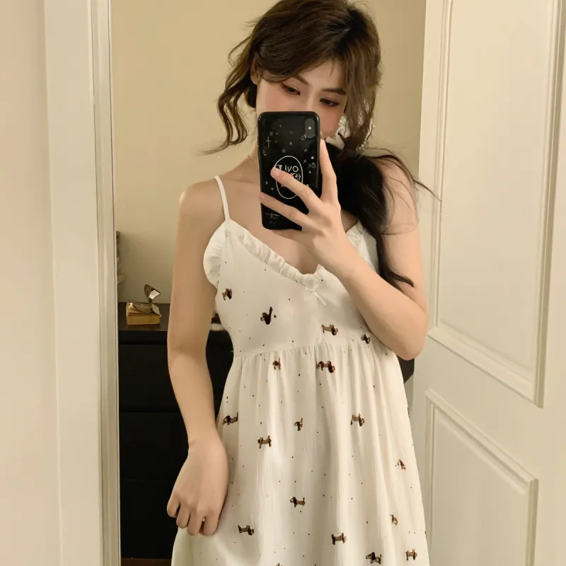 Ta Yan Nightgown Women's Apricot-1