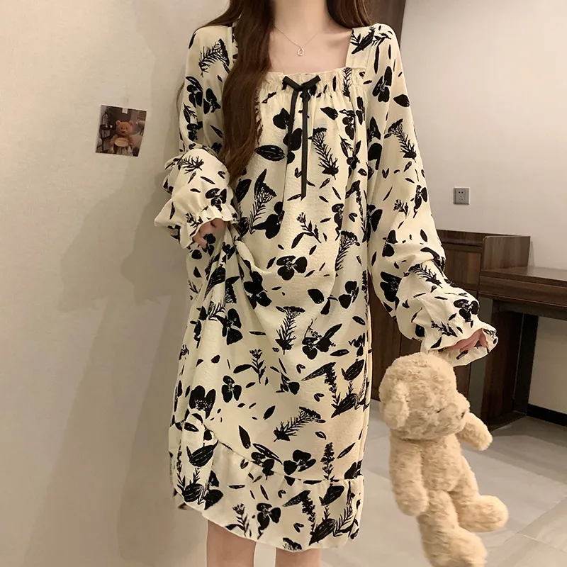 Ta Yan Nightgown Women's Image Color-5