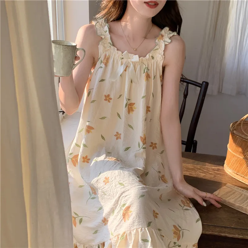 Ta Yan Nightgown Women's Apricot-5