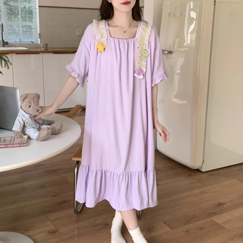 Ta Yan Nightgown Women's Purple-7