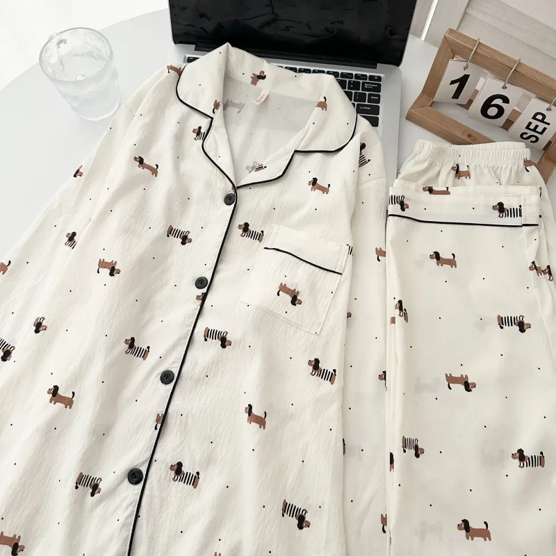 Ta Yan Pajama Set Women's White-3
