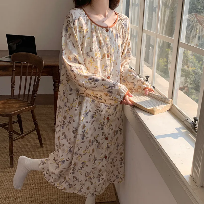 Ta Yan Nightgown Women's Apricot-1