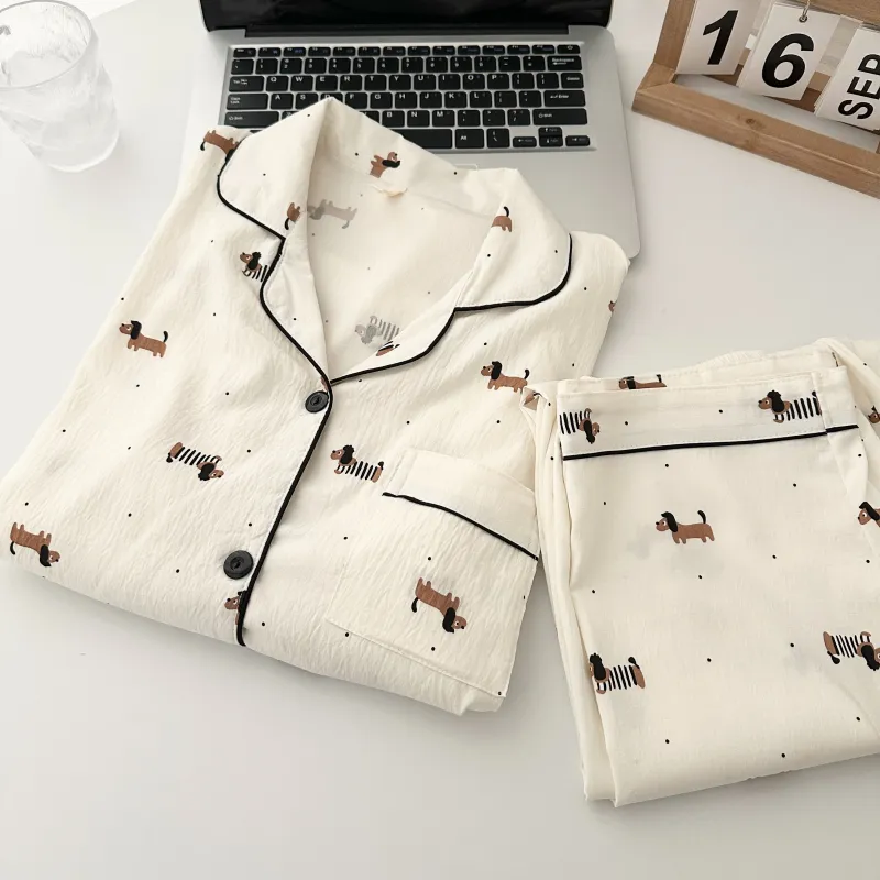 Ta Yan Pajama Set Women's White-5
