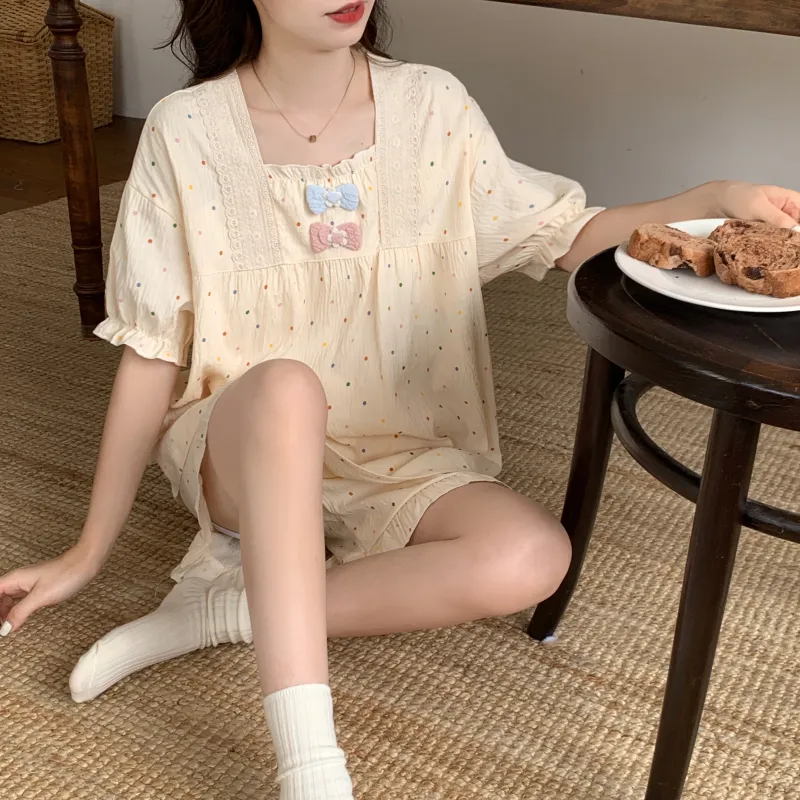 Ta Yan Pajama Set Women's Apricot-2