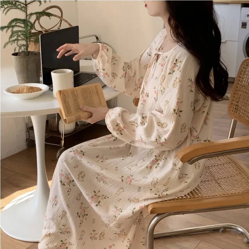 Ta Yan Nightgown Women's Apricot-3