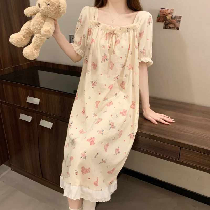 Ta Yan Nightgown Women's Apricot-4