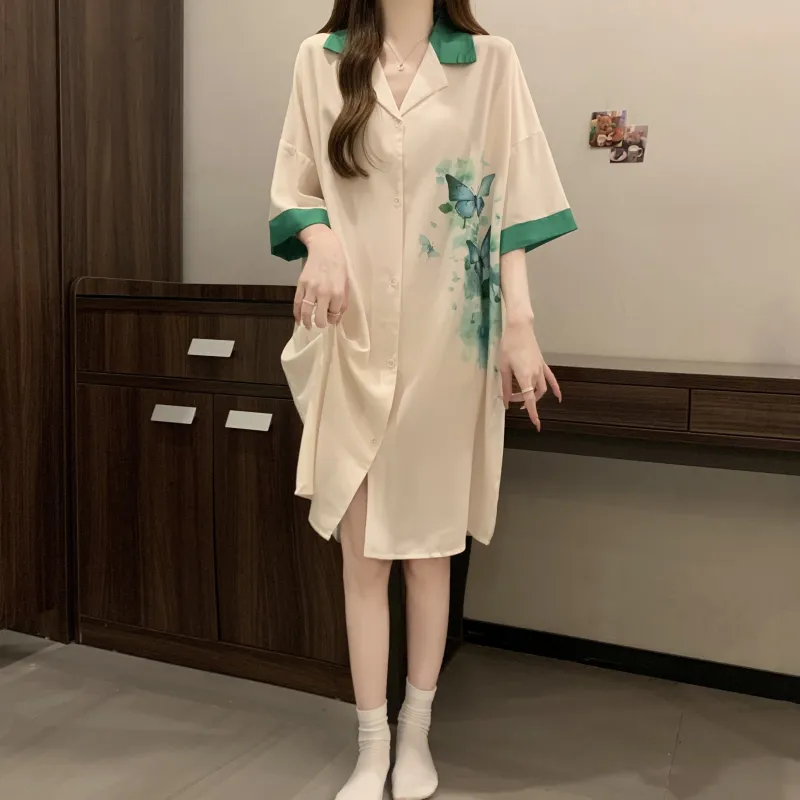Ta Yan Nightgown Women's Apricot-3