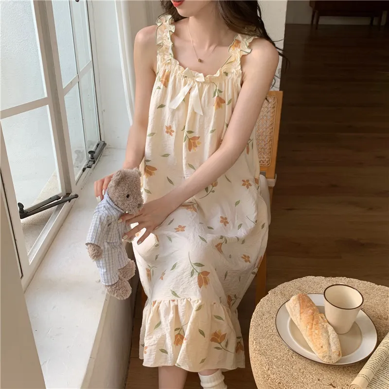 Ta Yan Nightgown Women's Apricot-1