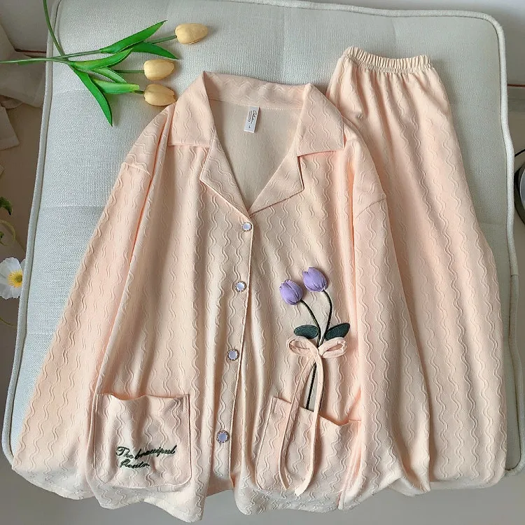 Ta Yan Pajama Set Women's Apricot-2