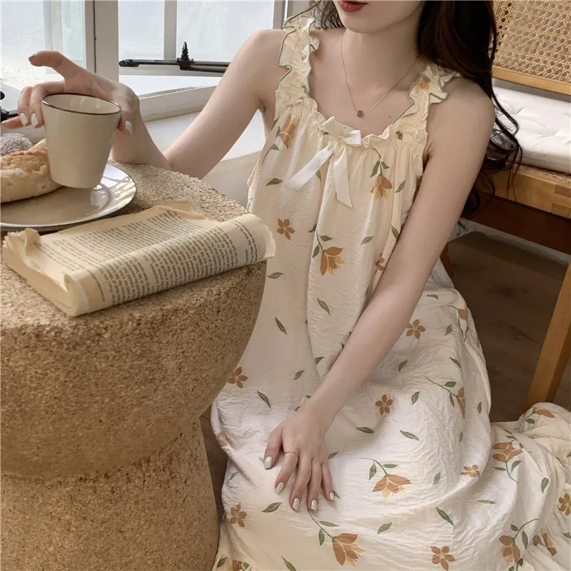 Ta Yan Nightgown Women's Apricot-3
