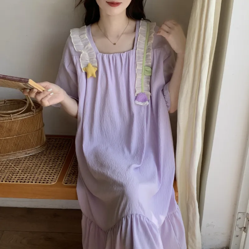 Ta Yan Nightgown Women's Purple-6