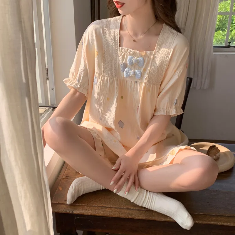 Ta Yan Pajama Set Women's Apricot-3