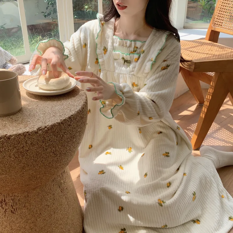 Ta Yan Nightgown Women's Apricot-1