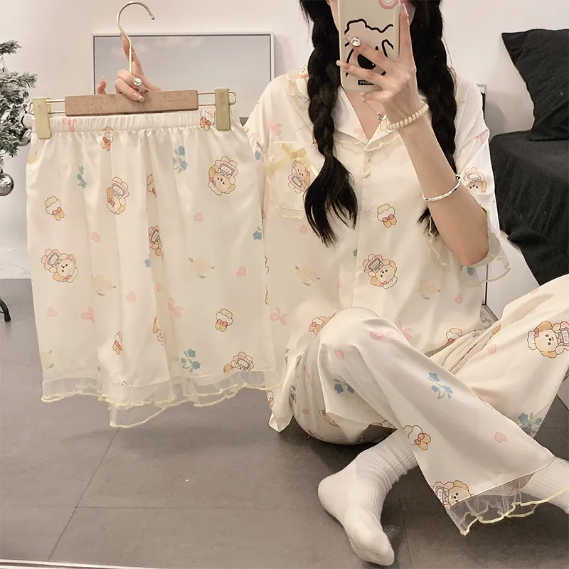 Ta Yan Pajama Set Women's White-1