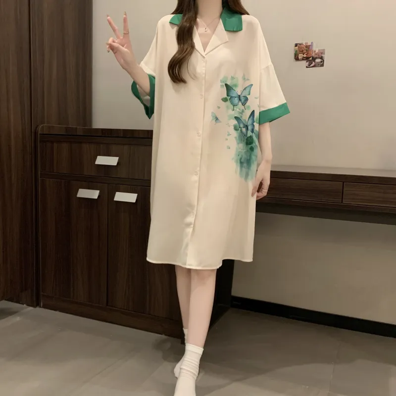 Ta Yan Nightgown Women's Apricot-2