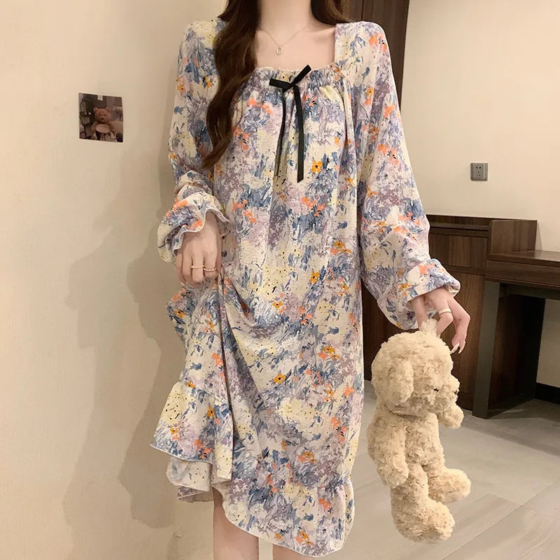 Ta Yan Nightgown Women's Purple-3