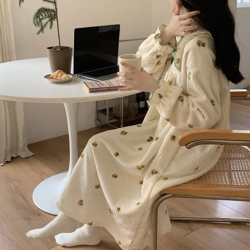 Ta Yan Nightgown Women's Apricot-3