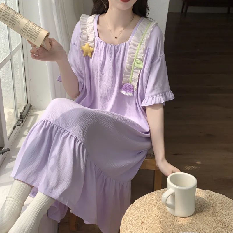Ta Yan Nightgown Women's Purple-2