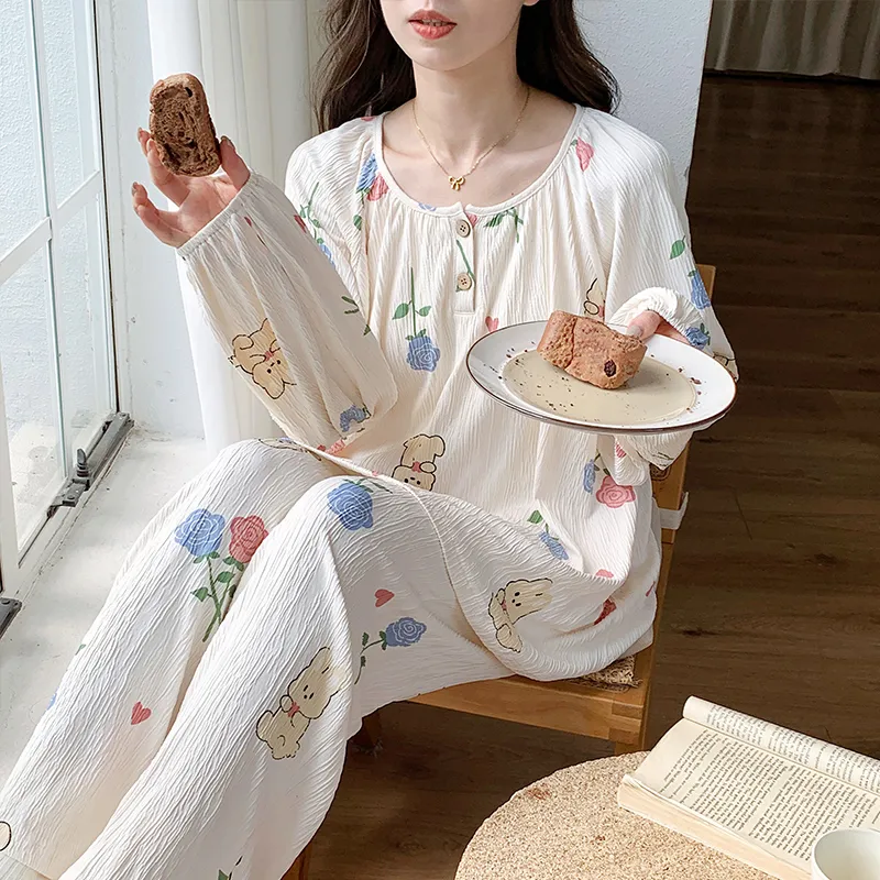 Ta Yan Pajama Set Women's White-3
