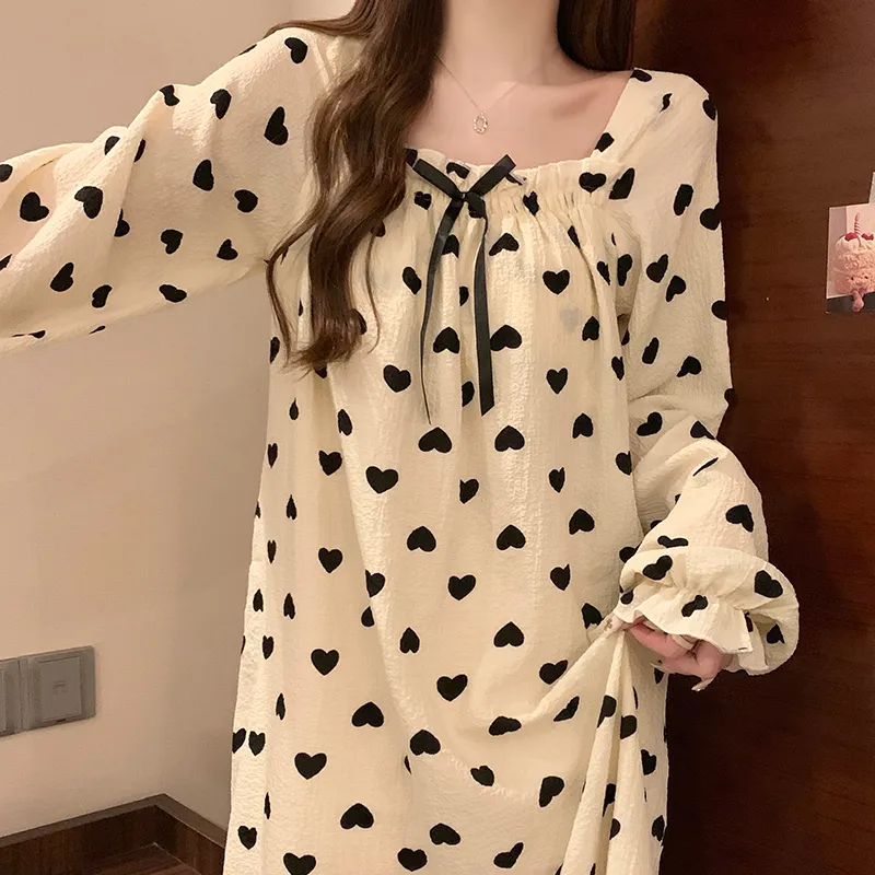 Ta Yan Nightgown Women's Apricot-1