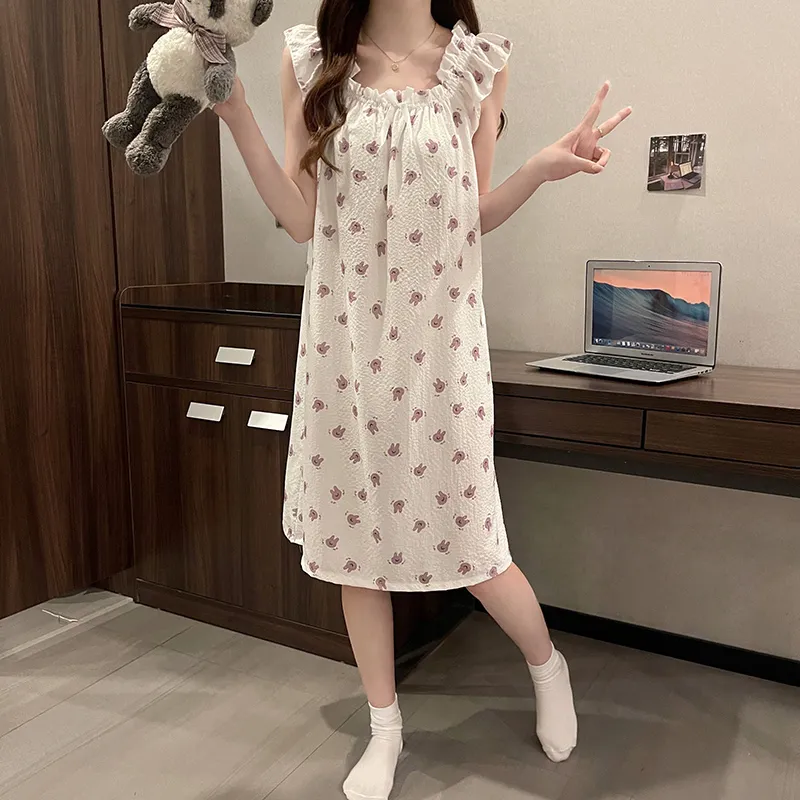Ta Yan Nightgown Women's Apricot-4