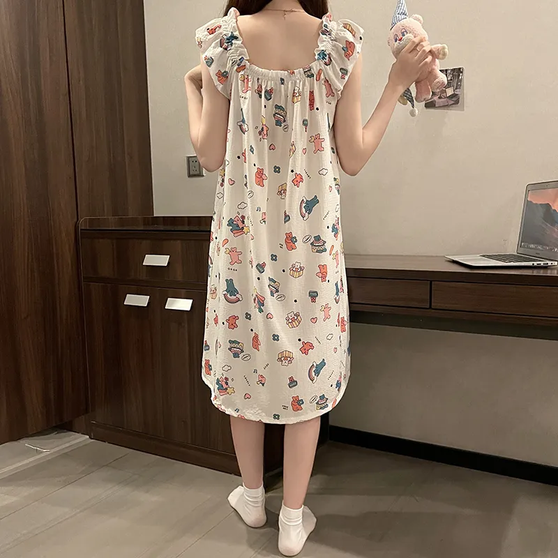 Ta Yan Nightgown Women's Apricot-5