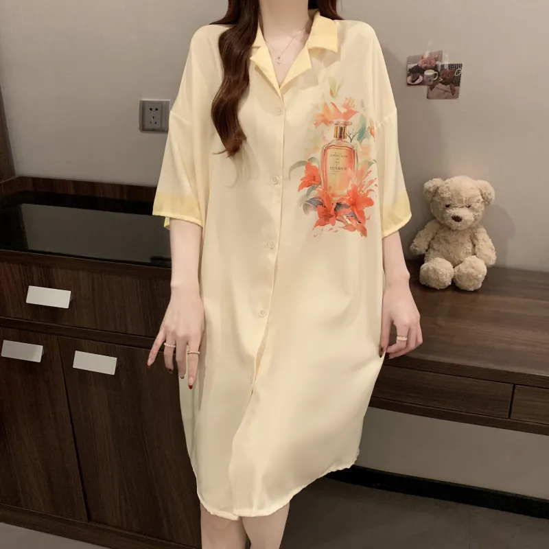 Ta Yan Nightgown Women's Yellow-4