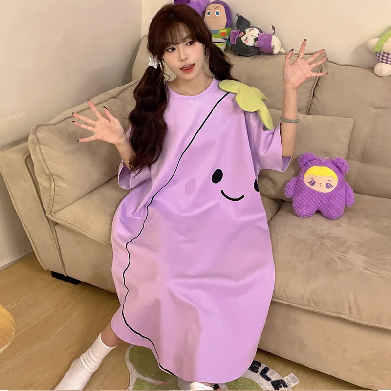 Ta Yan Nightgown Women's Purple-5