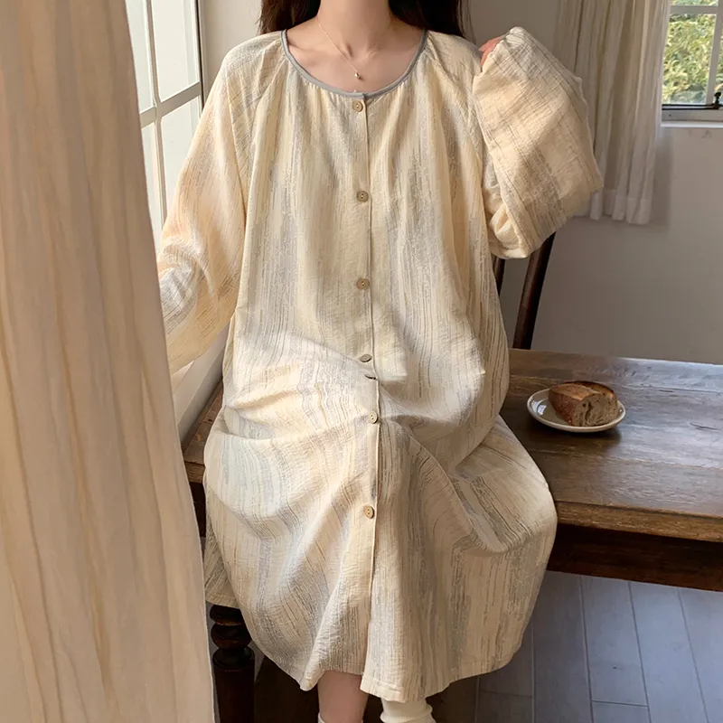 Ta Yan Nightgown Women's Apricot-3