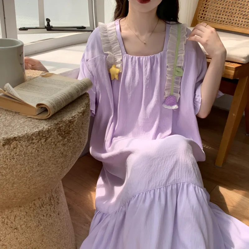 Ta Yan Nightgown Women's Purple-5