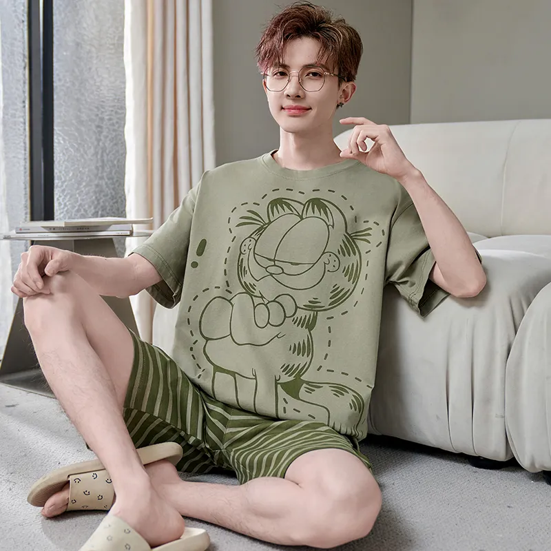 Ta Yan Pajama Set Men's 2 Piece Set-2