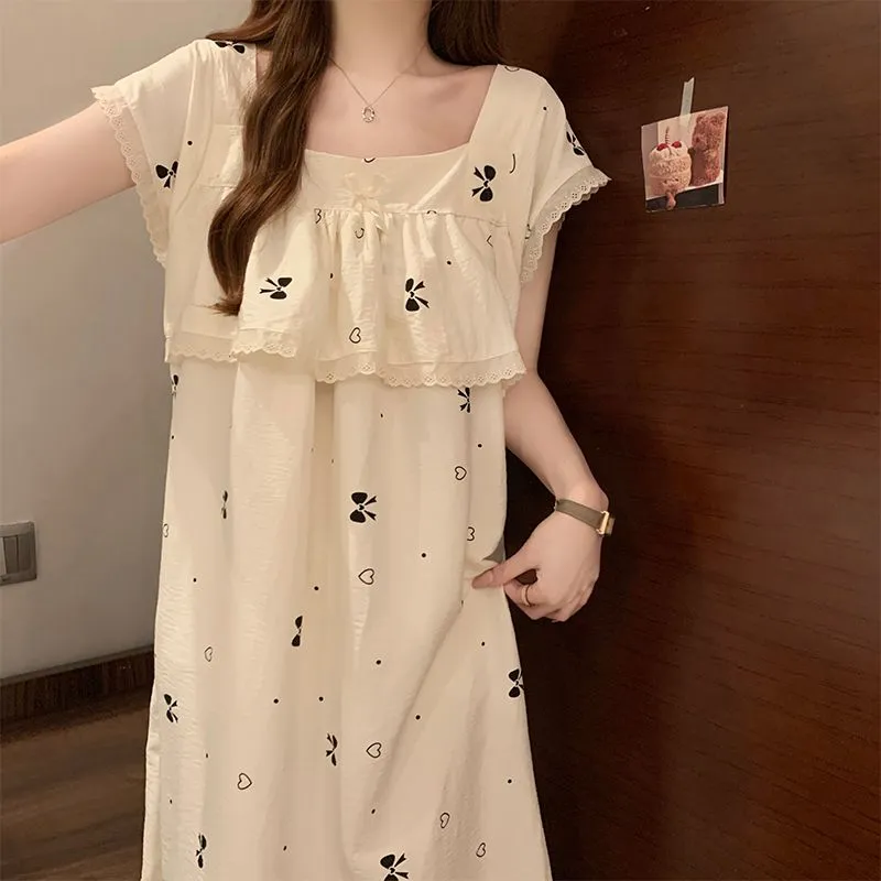 Ta Yan Nightgown Women's Apricot-4