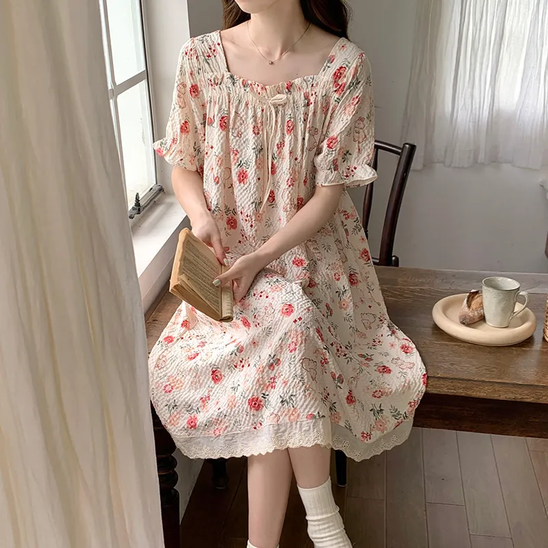 Ta Yan Nightgown Women's Apricot-1