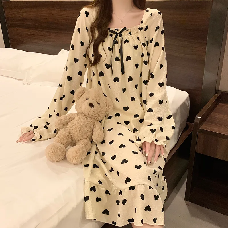 Ta Yan Nightgown Women's Apricot-2