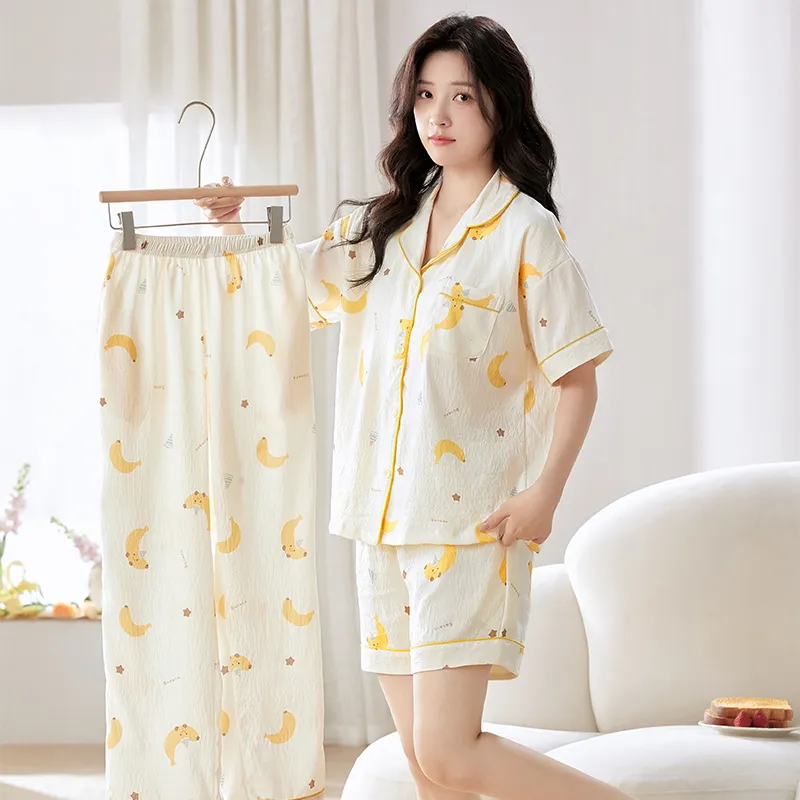 Ta Yan Pajama Set Women's Yellow-4