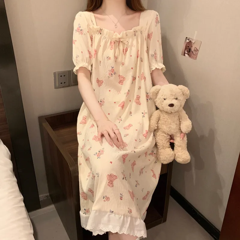 Ta Yan Nightgown Women's Apricot-5