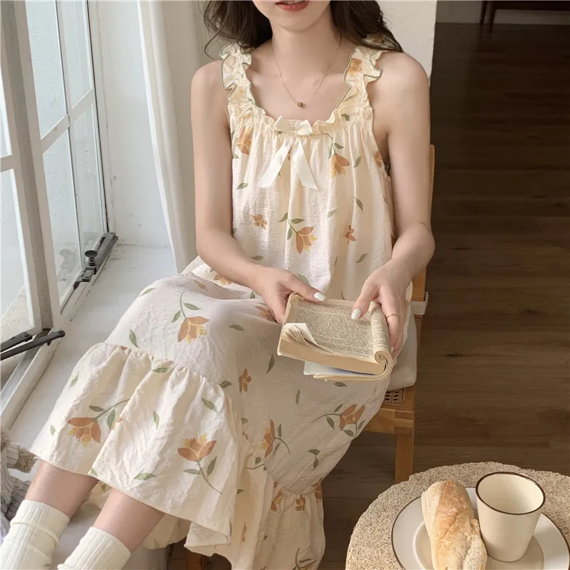 Ta Yan Nightgown Women's Apricot-2