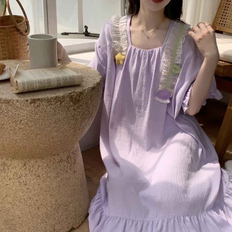 Ta Yan Nightgown Women's Purple-3