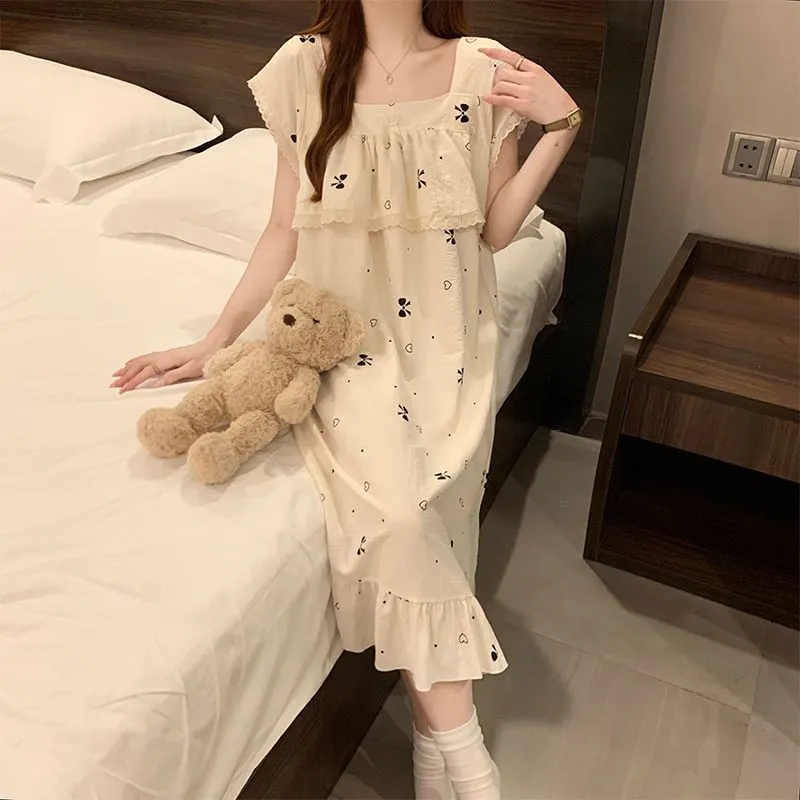 Ta Yan Nightgown Women's Apricot-5