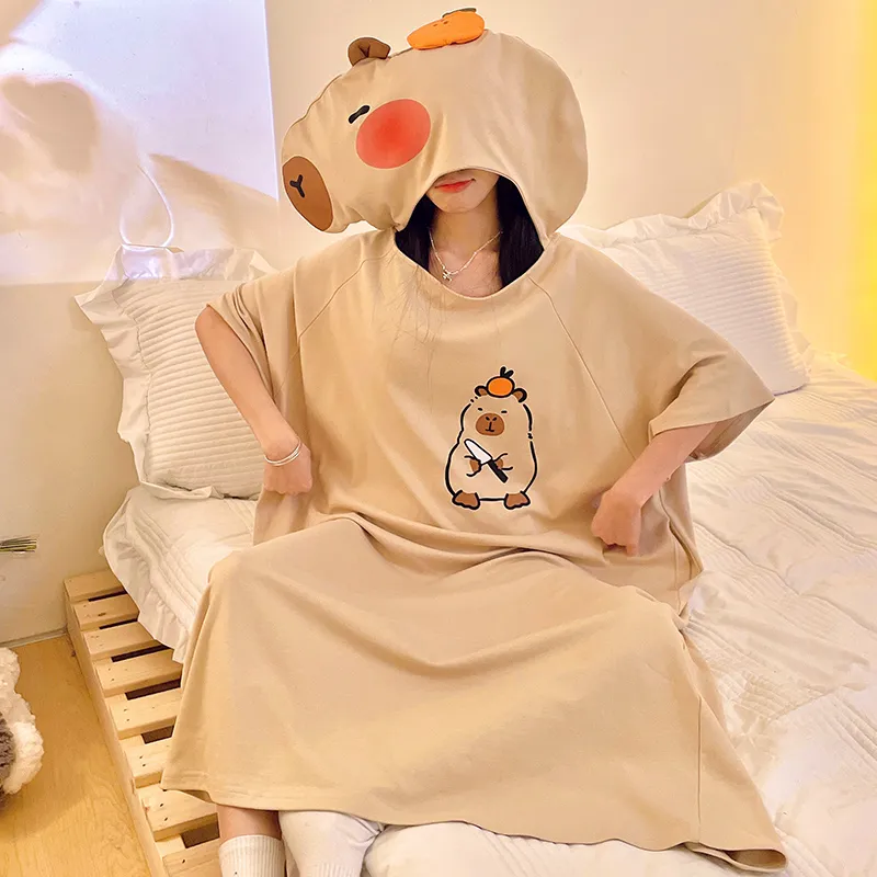 Ta Yan Nightgown Women's Apricot-4