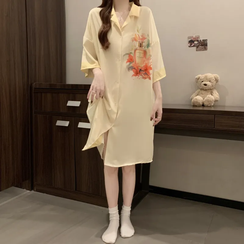 Ta Yan Nightgown Women's Yellow-2