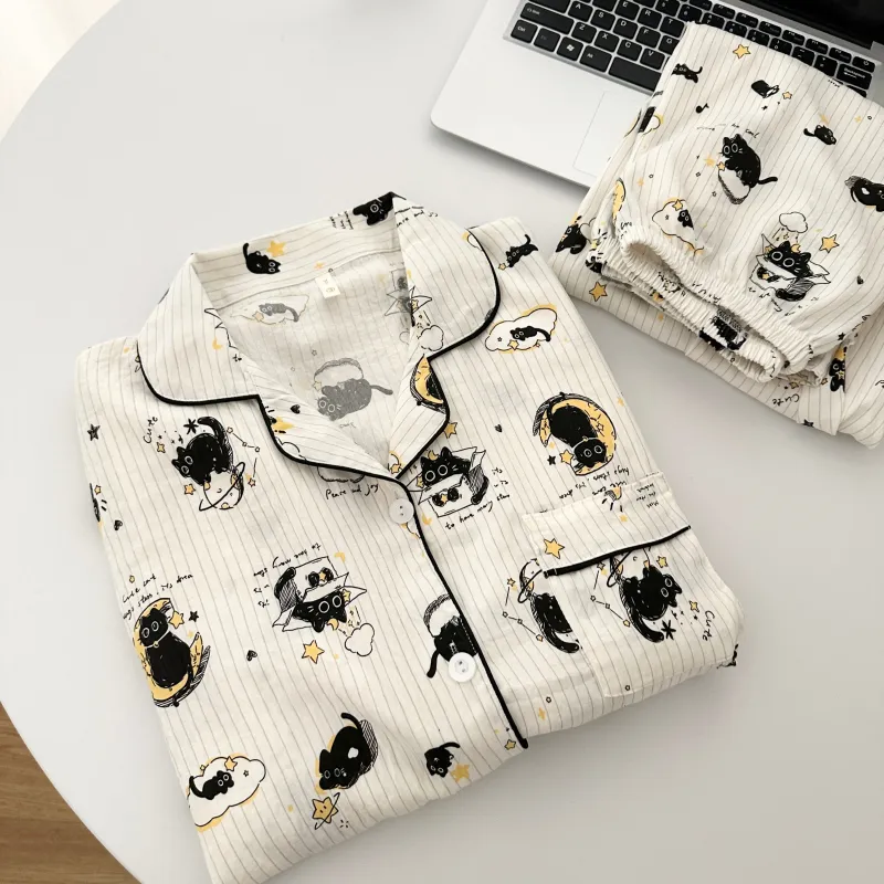 Ta Yan Pajama Set Women's Black-5