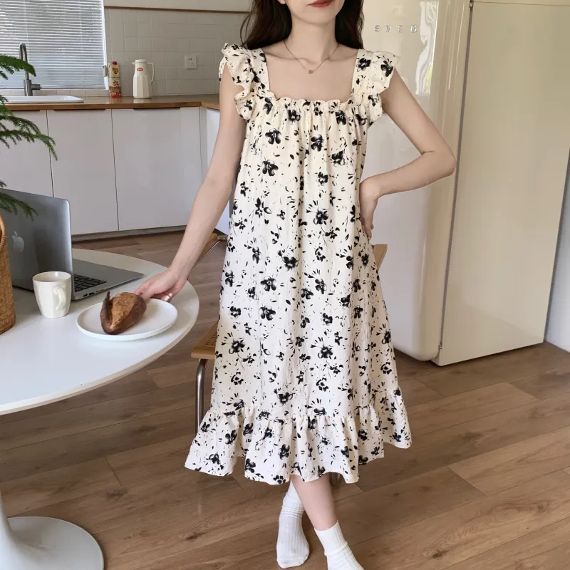 Ta Yan Nightgown Women's Apricot-4